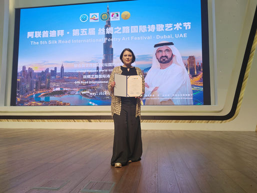 Ana Stjelja osvojila nagradu za najbolju knjigu poezije na 5. Međunarodnom festivalu „Put svile” održanom u Dubaiju