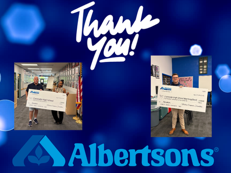 Thank You, Albertson’s, for Your Generous Donations!