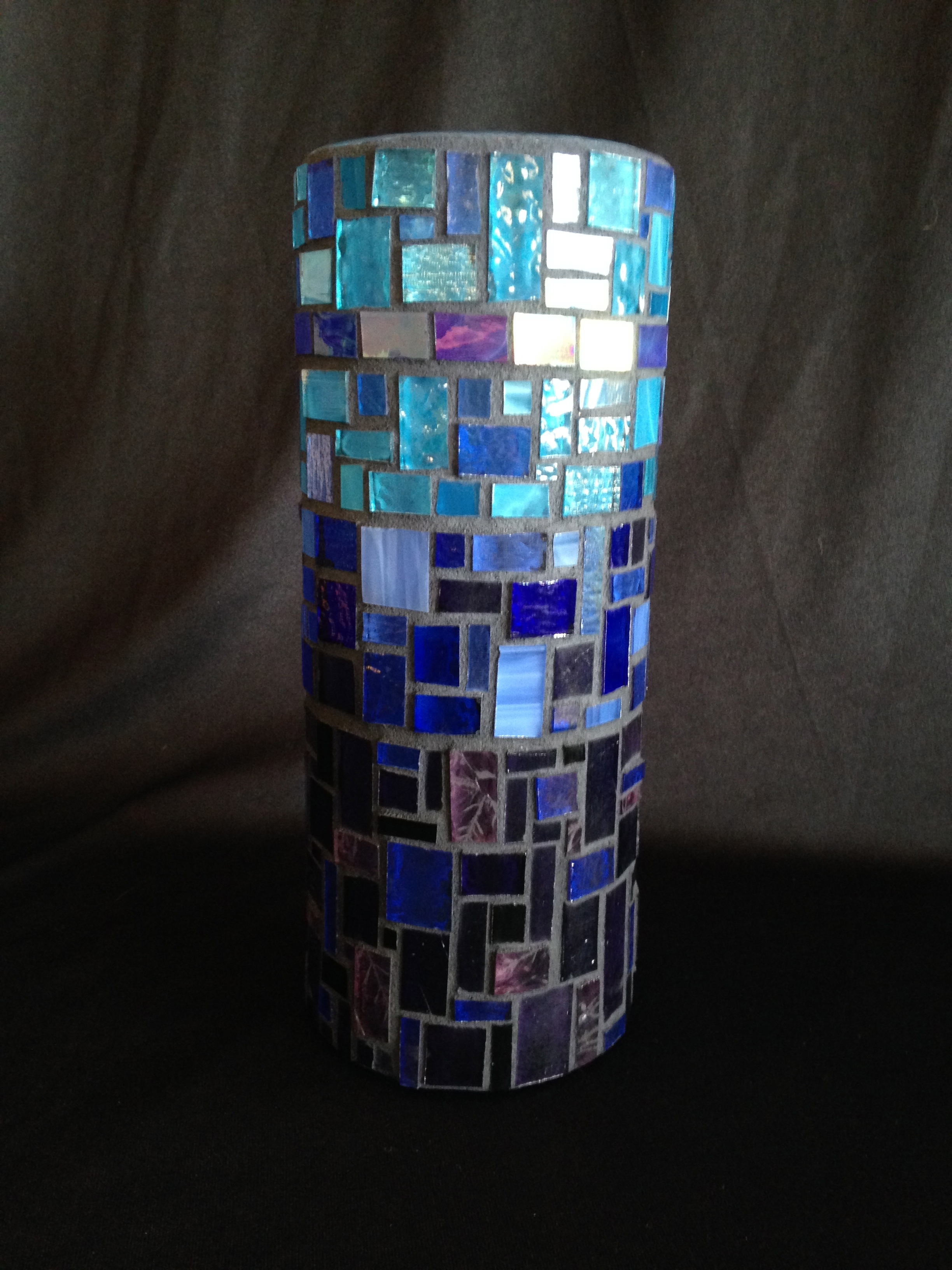 Blue Brick Vase