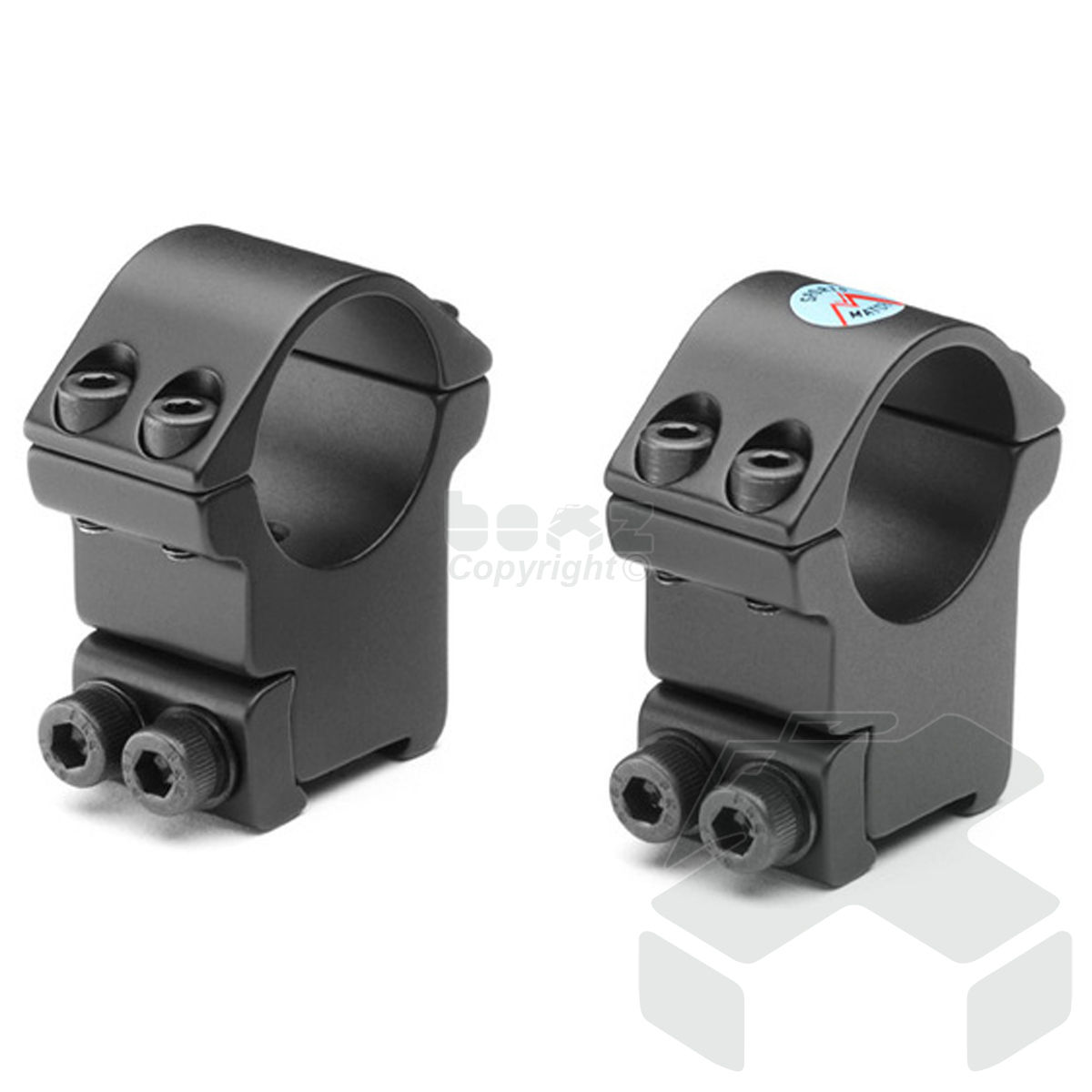 Sportsmatch Scope Mounts 1" High 15mm/17mm Dovetails 2pc CZ550/Parker Hale 56mm