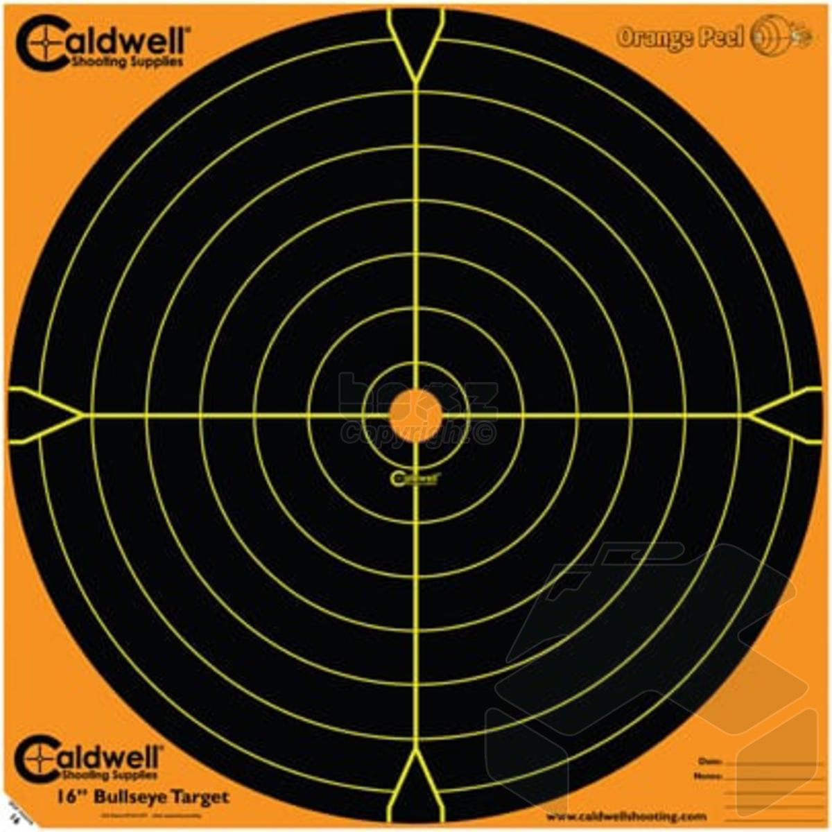 Caldwell Orange Peel 16" Bullseye Paper Targets - 10 Sheets