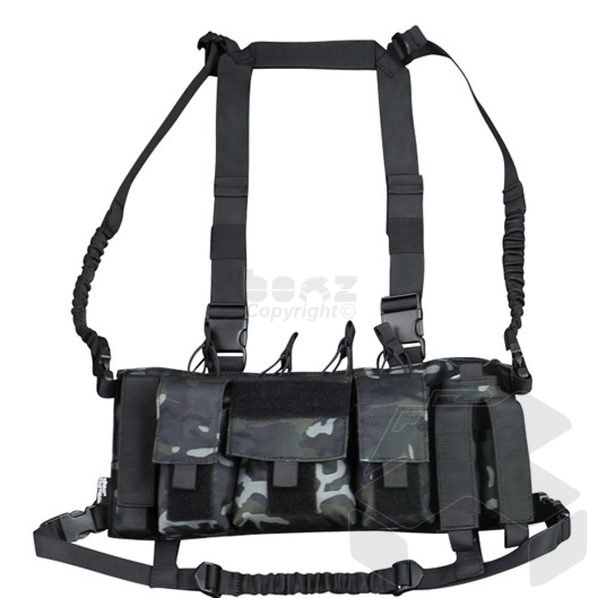 Kombat Trojan Chest Rig - BTP Black