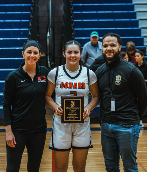 Smiling photo of the Conrad HS MVP