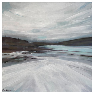 'The White Beach' 40cm x 40cm