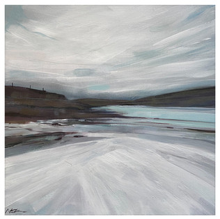 'The White Beach' 40cm x 40cm