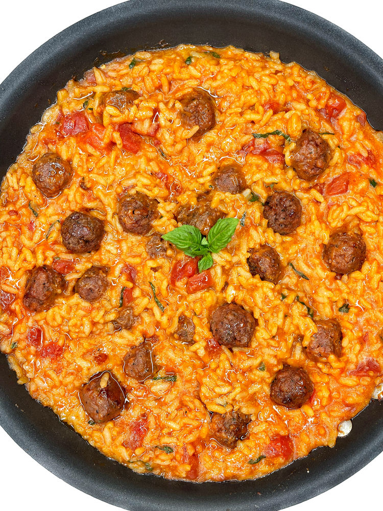 Mini Meatball Risotto