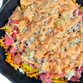 Reuben Irish Nachos (Vegan)