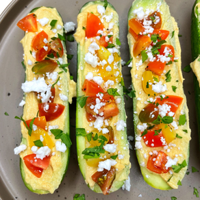 Easy Cucumber Boats