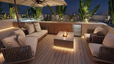 Luxurious rooftop terrace at night.png