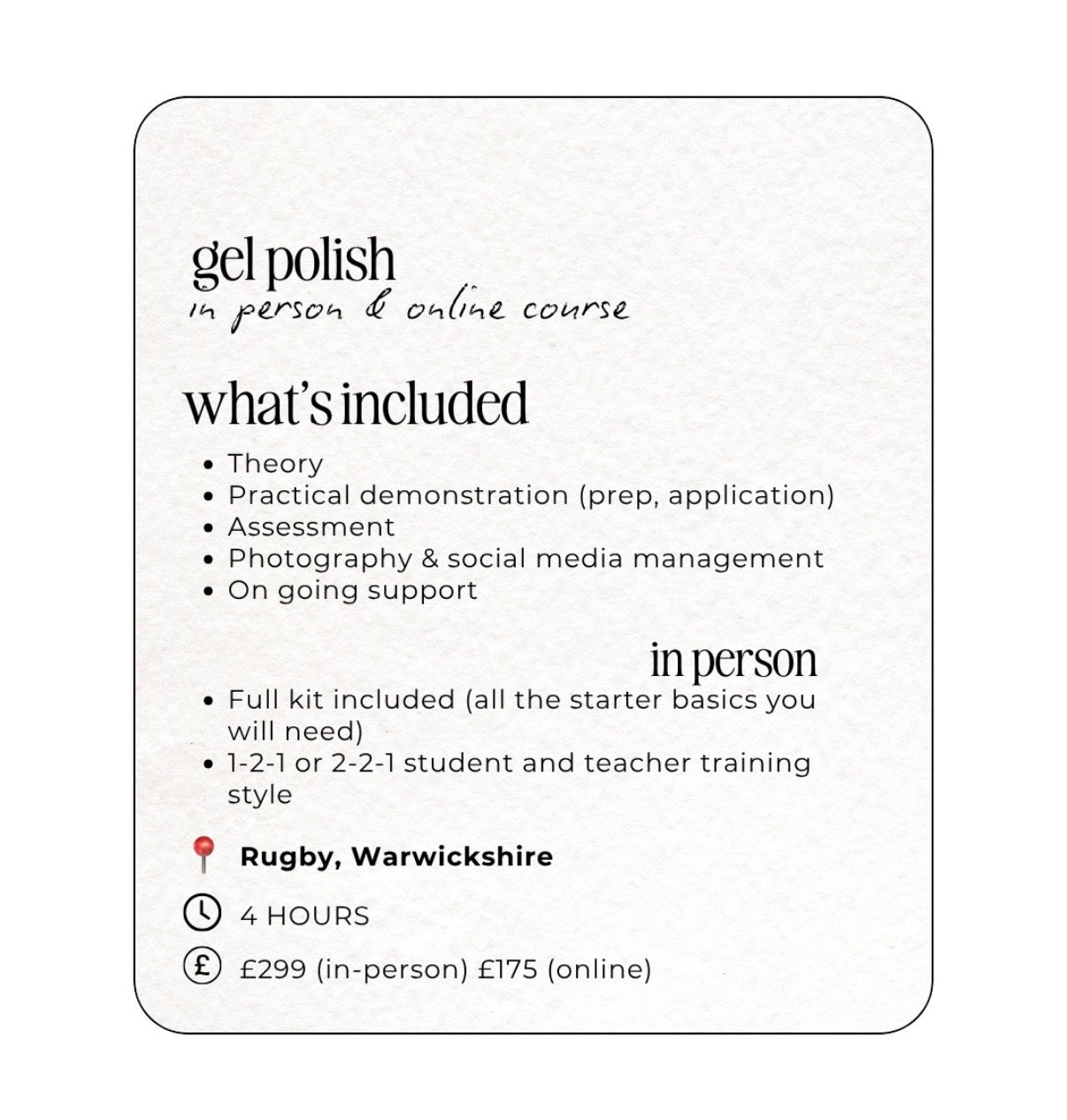 Gel Polish Course