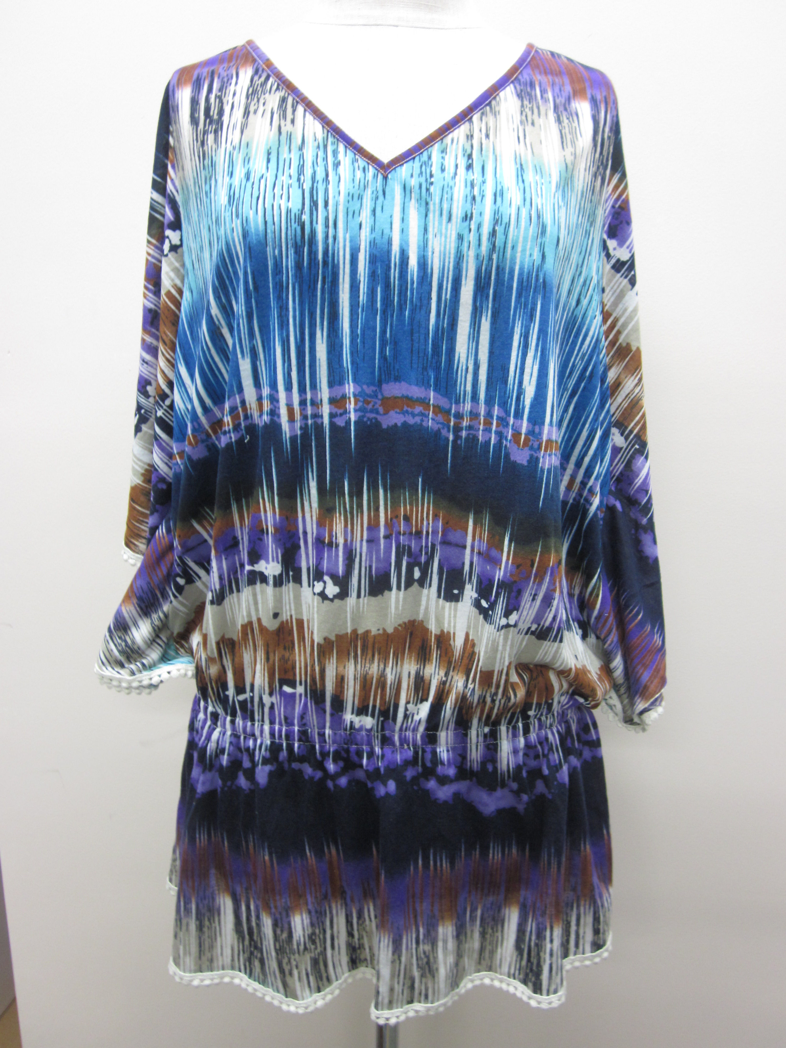 TN1090W BLUE PURPLE STRIPE