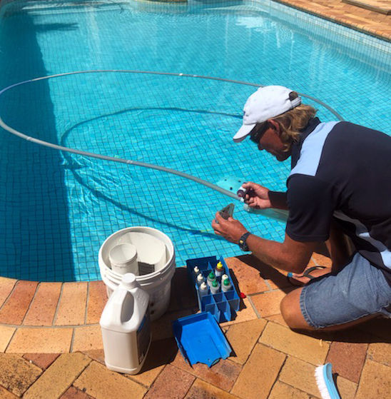 Why my pool looks blue