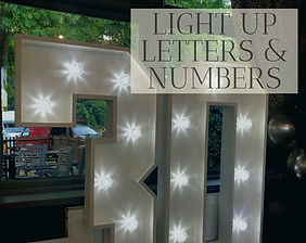 Light Up Letter & Number Hire in Hertfordshire, Bedfordshire, Essex & London