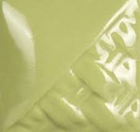 Mayco Sage Gloss ceramic glaze fired to Cone 6, glossy pea green