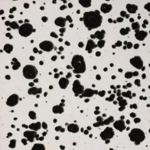 Mayco Ink Spots ceramic glaze fired to Cone 06, dalmatian