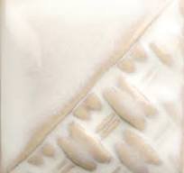 Mayco Milk Glass ceramic glaze fired to Cone 6, milky white
