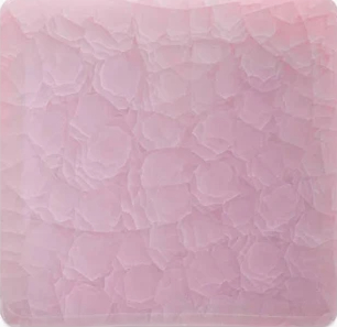 Amaco Kiln Ice: Arctic Blush ceramic glaze fired to Cone 6, pink glass chunks