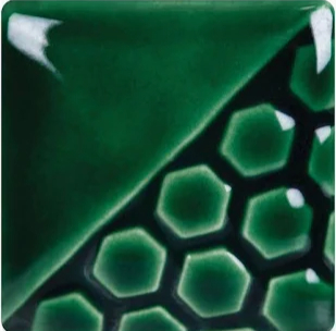 Mayco Bluegrass ceramic glaze fired to Cone 06, green shiny