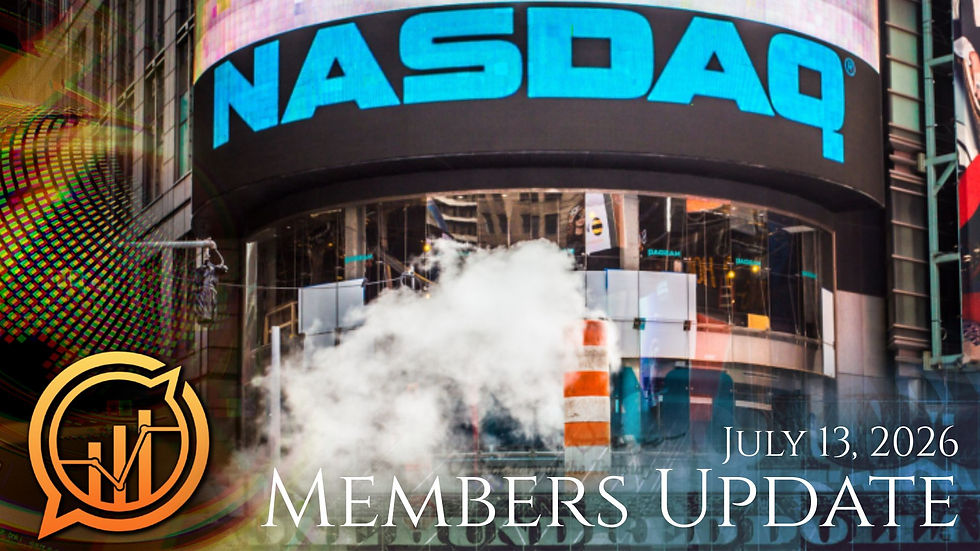 A Look at Past Blowoffs, Gold, Interest Rates, Positions, and More! - Members Update