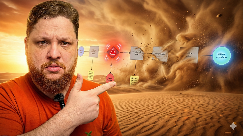 Capa que mostra Daniel organizando os processos