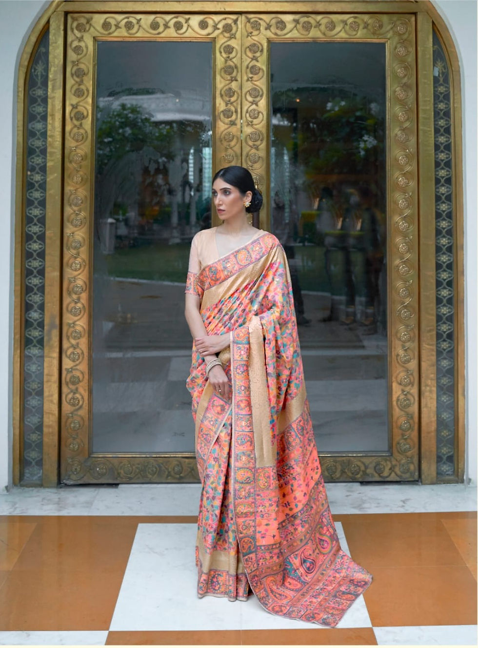 Pure Kashmiri Modal Woven Saree