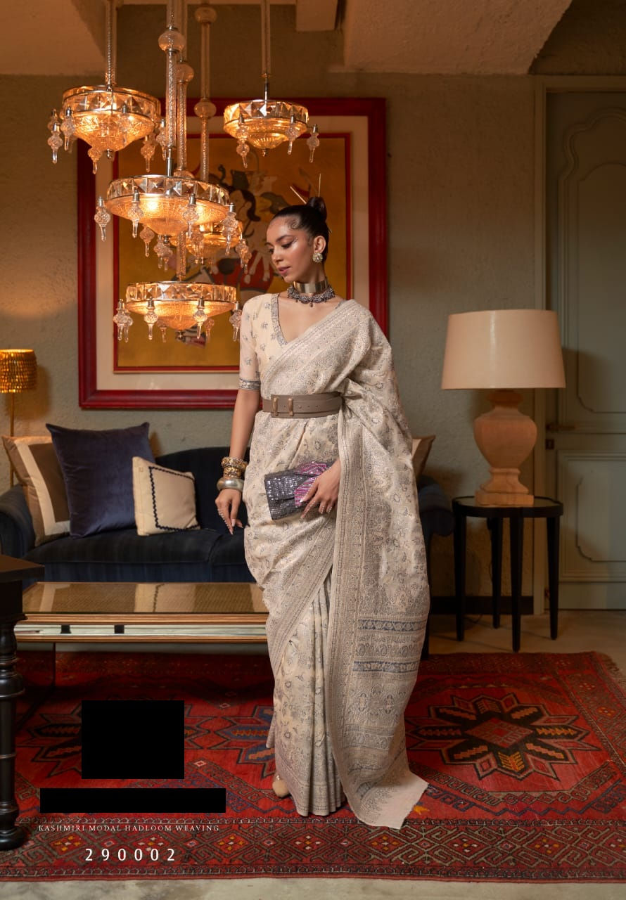 Kashmiri Modal Woven Saree