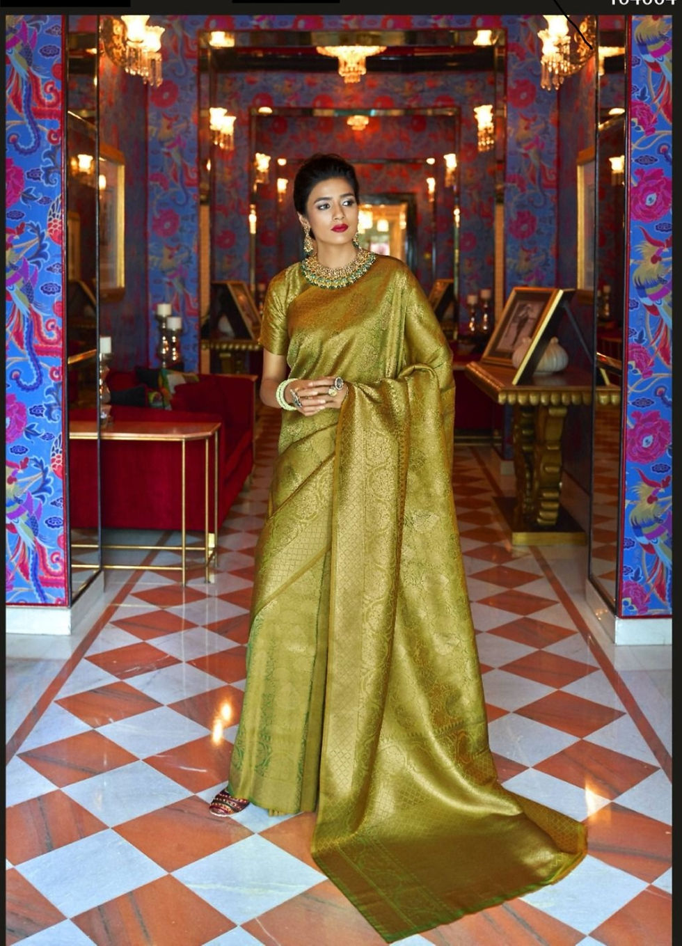Soft silk woven saree