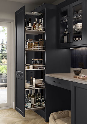 Storage in new kitchen