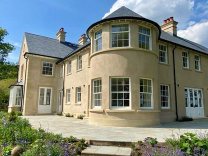 Large property using natural stone