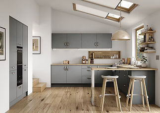 Modern kitchen with VELUX windows