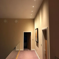 Spot lights in hallway