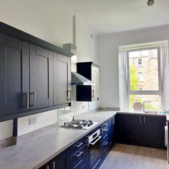 Newly painted kitchen