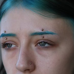Facial piercings