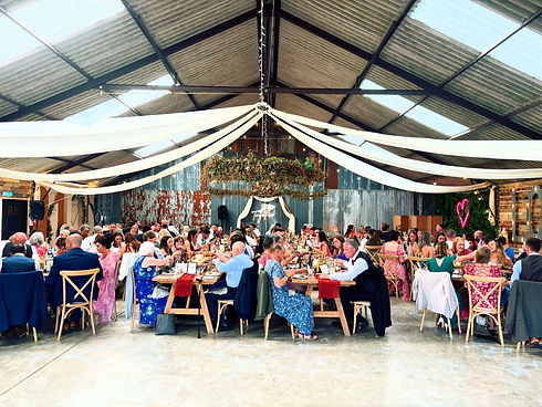 Wedding celebration at venue