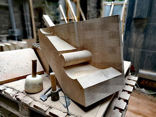 Stone work in process