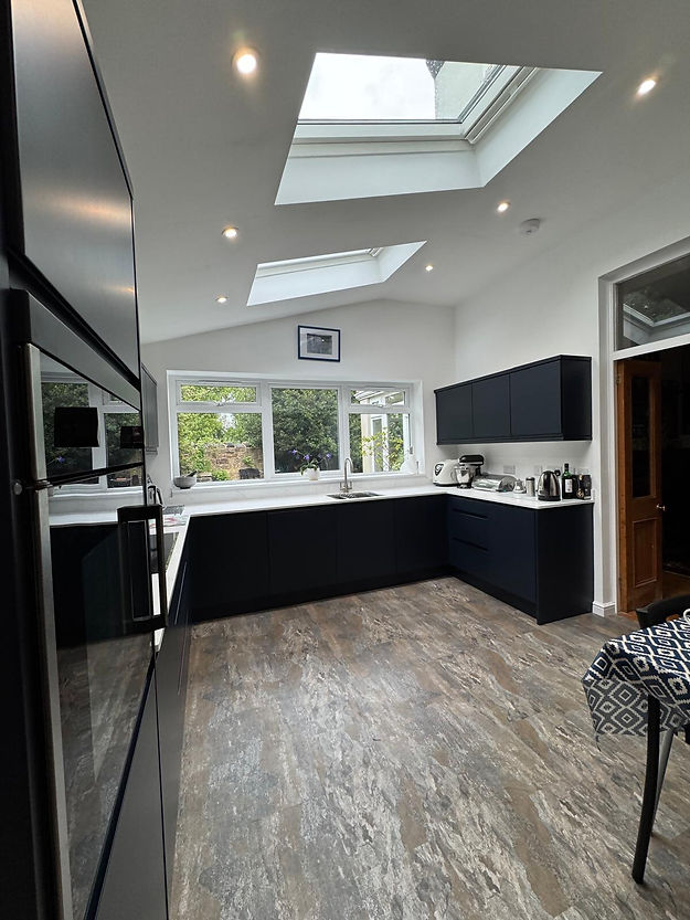 New modern kitchen installed in residential property