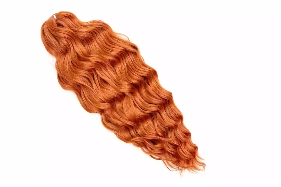orange hair extensions