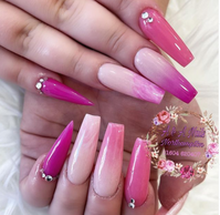 pink nails