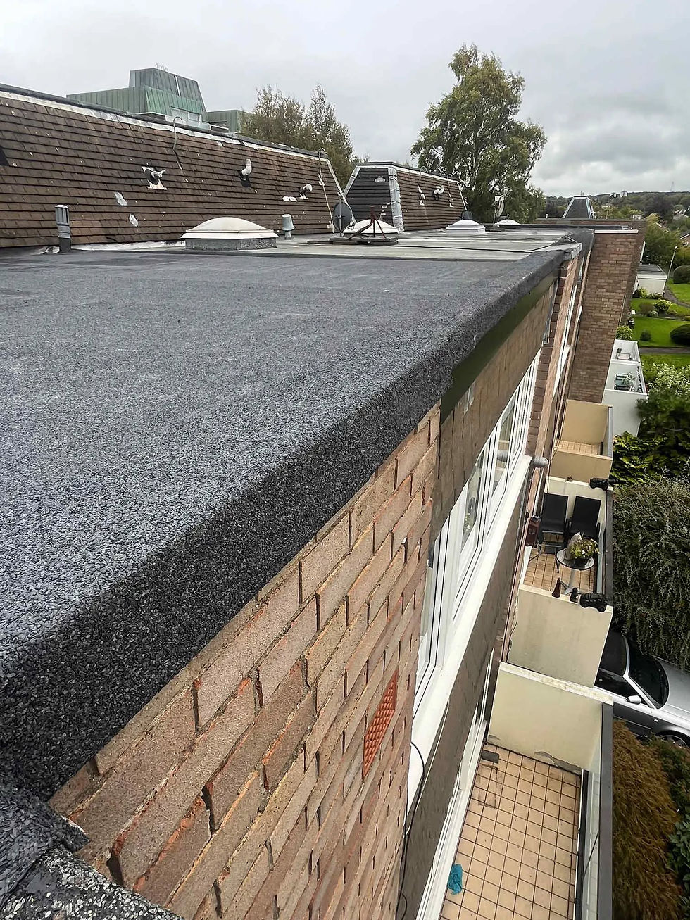 New rubber roof