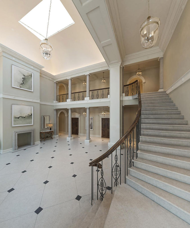 Stone grand staircase