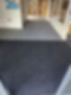 two toned carpet installed in school