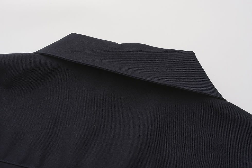 Thumbnail: Black Classic Collar Work Jacket