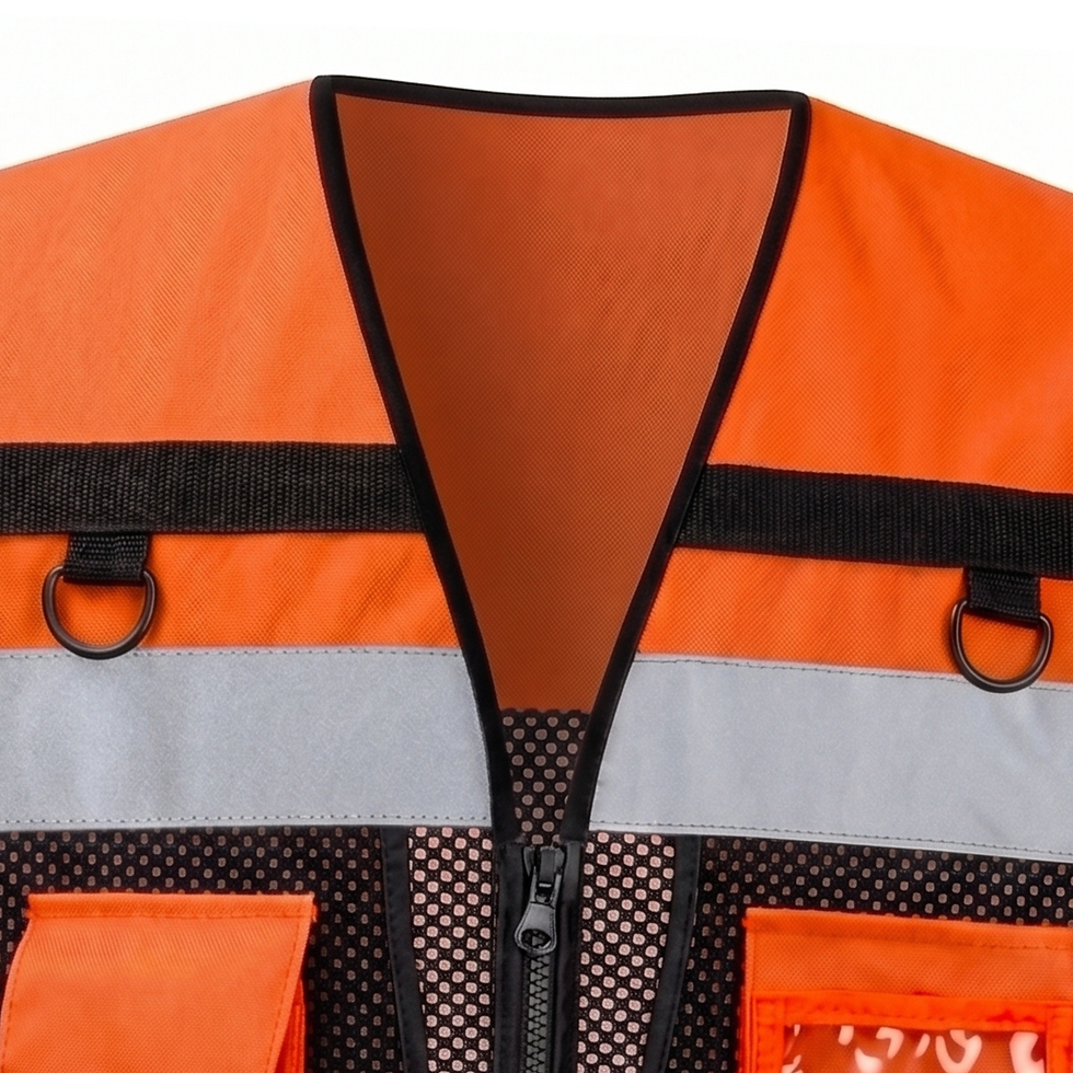 Thumbnail: HP Orange HI-VIS Multi-Pocket Mesh Safety Vest