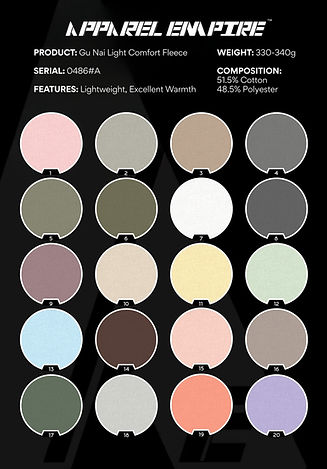 0486#A Gu Nai Light Comfort Fleece