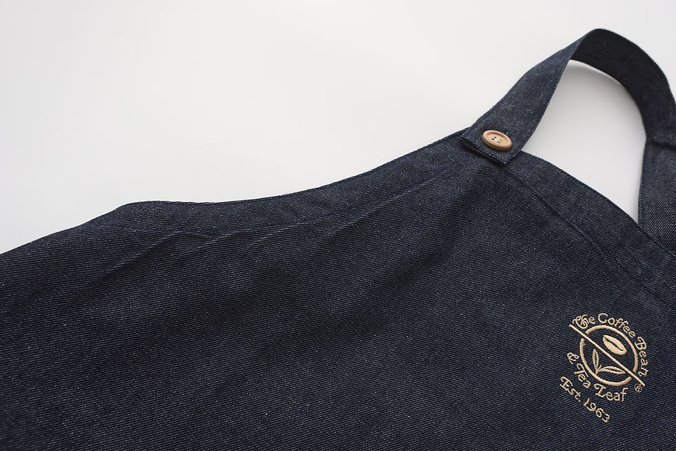 Thumbnail: Custom The Coffee Bean & Tea Leaf Apron (Denim Edition)