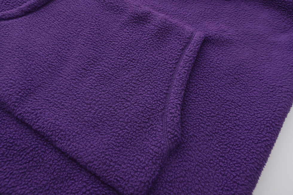 Thumbnail: Custom Alma Purple Fleece Pullover