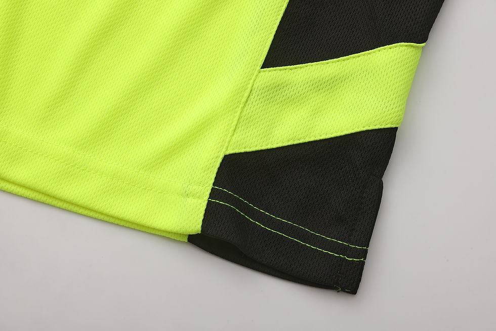 Thumbnail: aCustom Denzai Hi-Vis Reflective Long Sleeve Work Polo