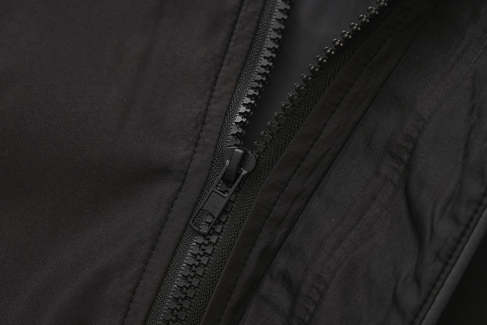 Thumbnail: Heavy Duty Custom Black High-Collar Jacket