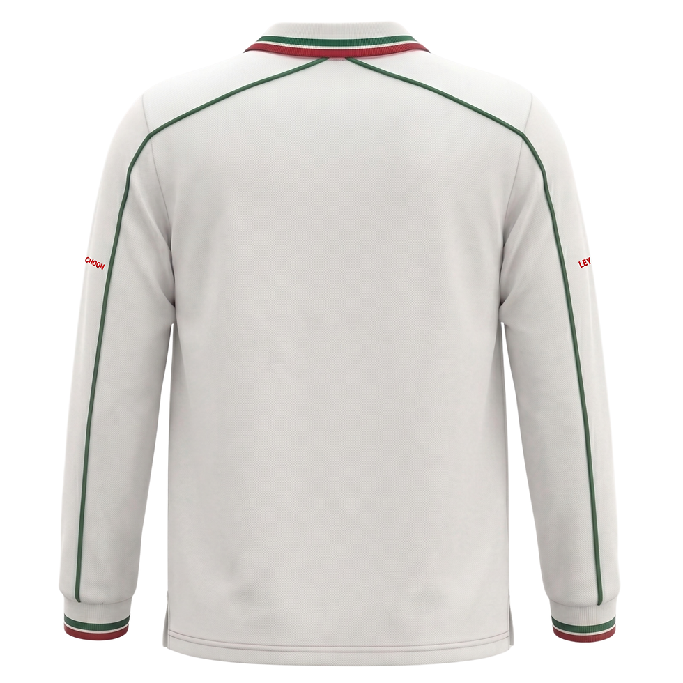 Thumbnail: Ley Choon Long Sleeve White Corporate Polo Shirt
