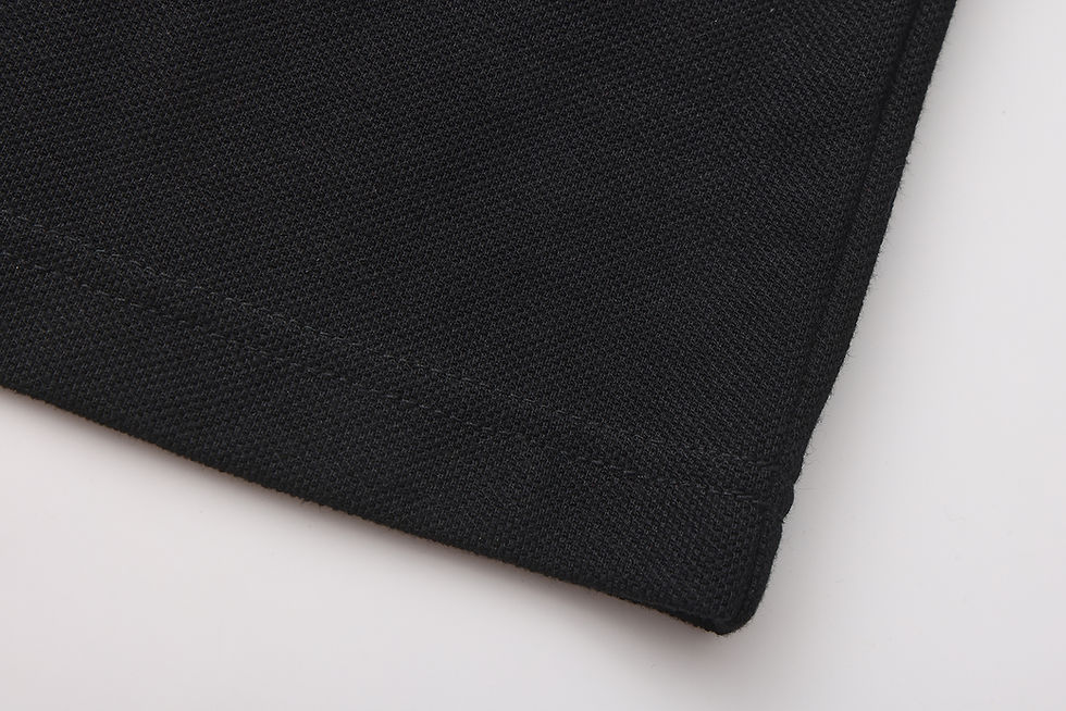 Thumbnail: Black & White Planning Graphic Zip Polo